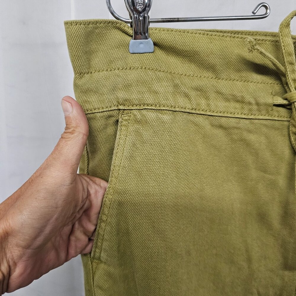 Universal Thread Olive Canvas Drawstring Pants Wi… - image 3